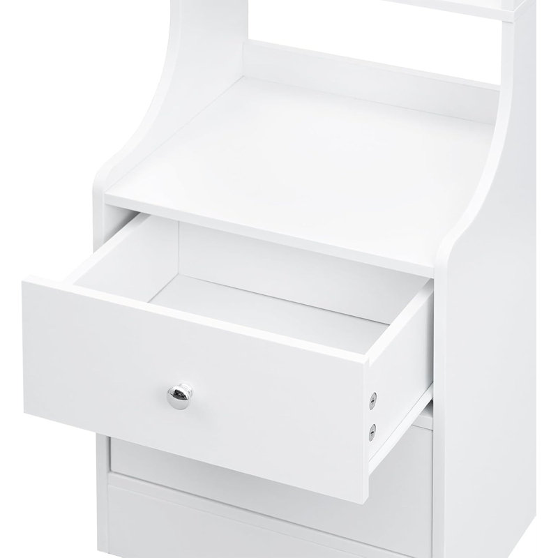Rajko 37cm W Manufactured Wood Bedside Table