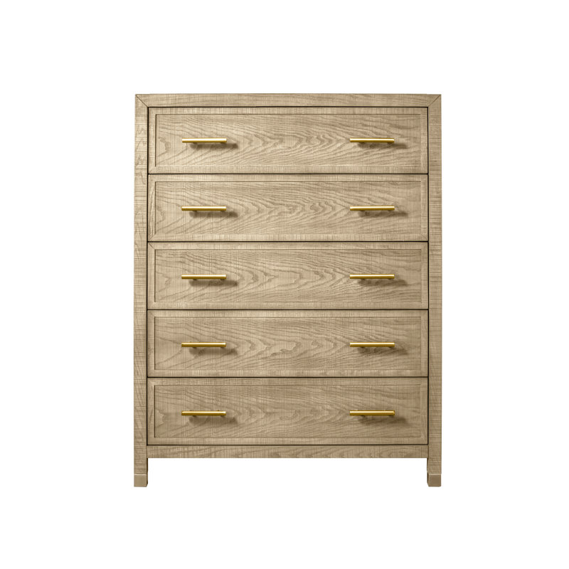Commode 5 tiroirs Bustamante, Tanné