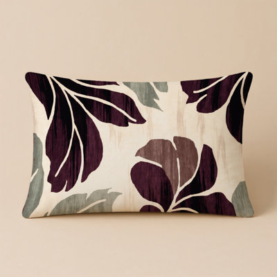 Watercolor Brown Indoor and Outdoor Throw Pillow