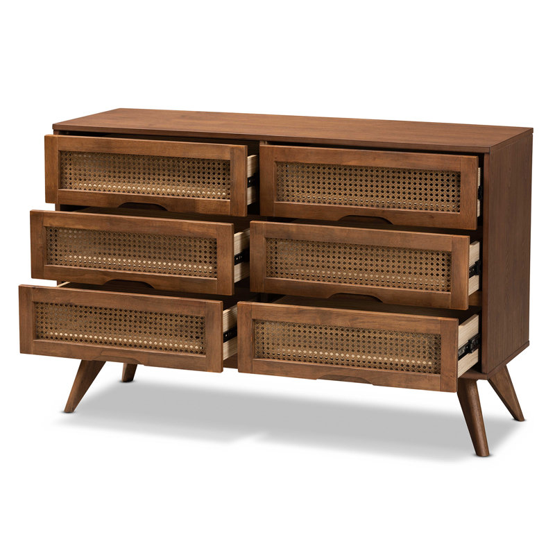 Commode double 6 tiroirs Rodney