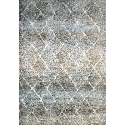 Ciera Geometric Gray/Ivory Area Rug