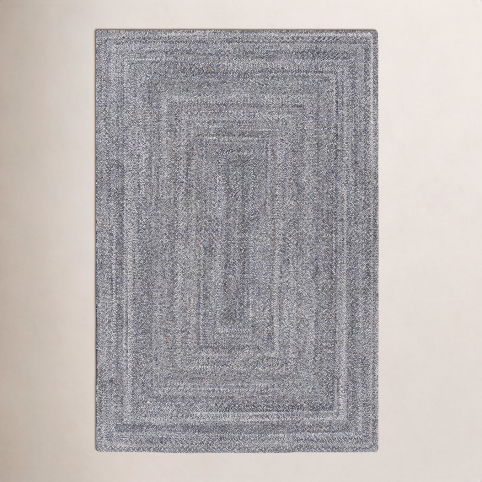 Hinton Light Gray Hand-Woven Outdoor Rug, Rectangle 8' x 10'