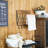 Accordion Retractable Wall-Mounted Laundry Rack With 3 Bars And 5 Hooks, Space-Saving Drying For Towels And Clothes