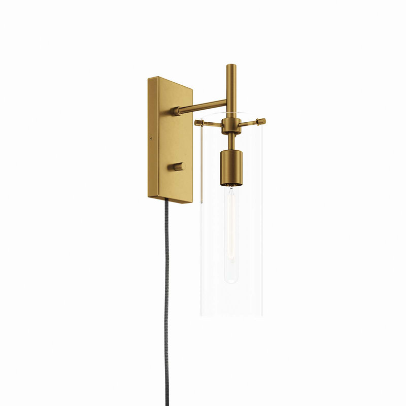 Modway Skylark Wall Sconce, Satin Brass