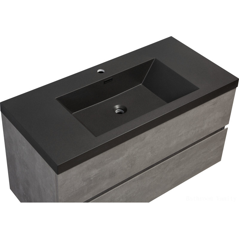 Rangement de salle de bain Saîten, H 22,46 po x l 41,95 po x P 19,71 po