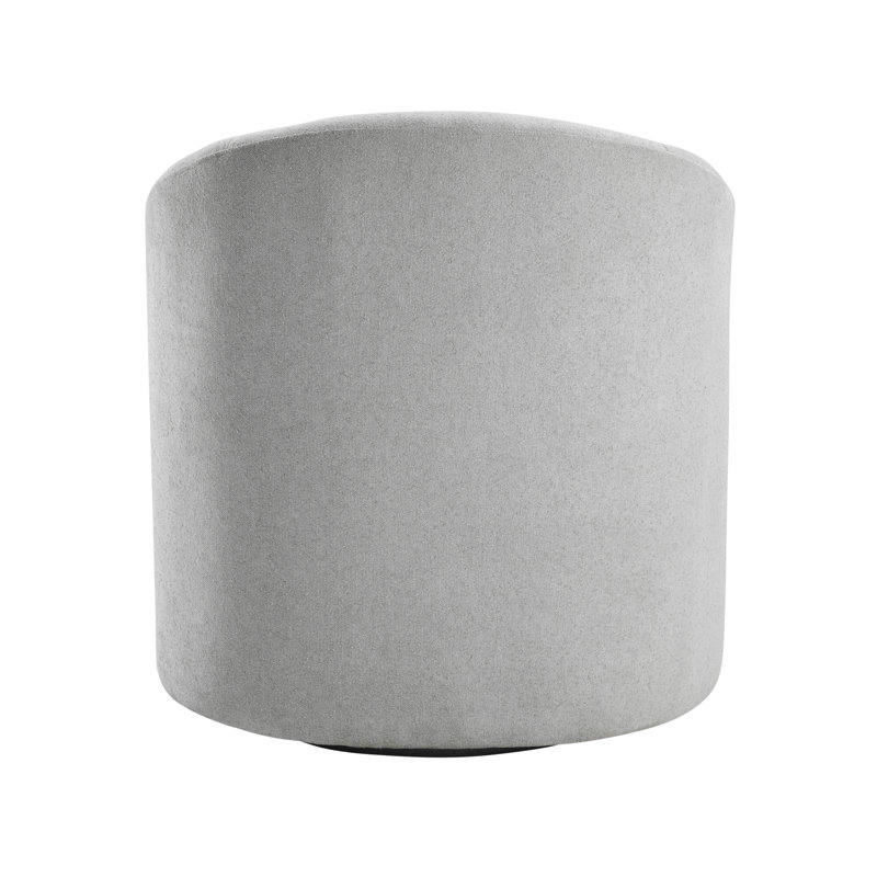 Fauteuil demi-tonneau Boucle, Gris clair