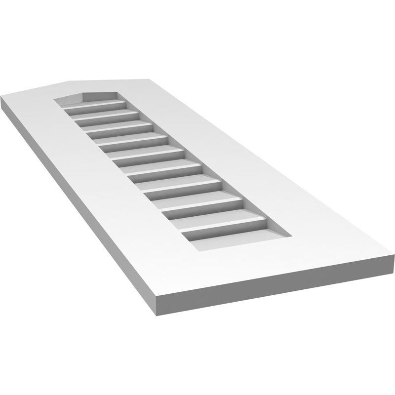 Ventilé à pignon en uréthane fonctionnel à hauteur de crête fonctionnelle 4/12, brun clair apprêté, 4/12