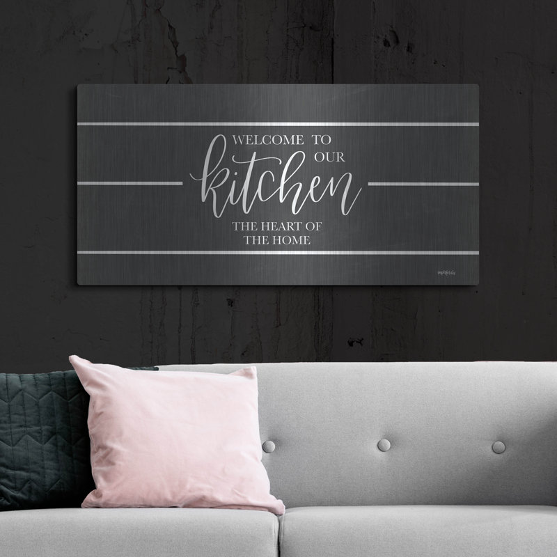 «Welcome To Our Kitchen» par Imparfect Dust, H 24 po x l 48 po