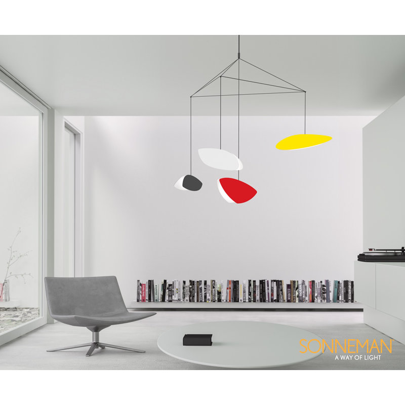 Papillons™ 4 - Light LED Pendant, Satin Black