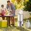 Ensemble de brûleur au propane en acier inoxydable 200 000BTU et wok extérieur 41qt avec pieds à roulettes, 21 pouces Cazo Para Carnitas mexicain robuste, idéal pour les braiser Carnitas