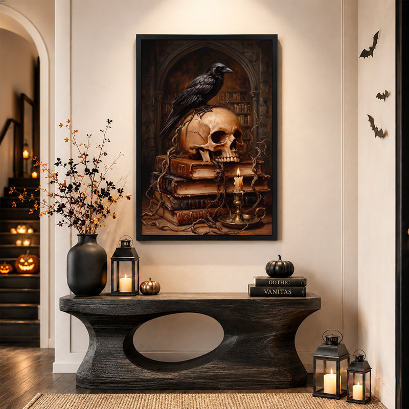 Art mural sur toile d'Halloween, H 36 po x l 24 po