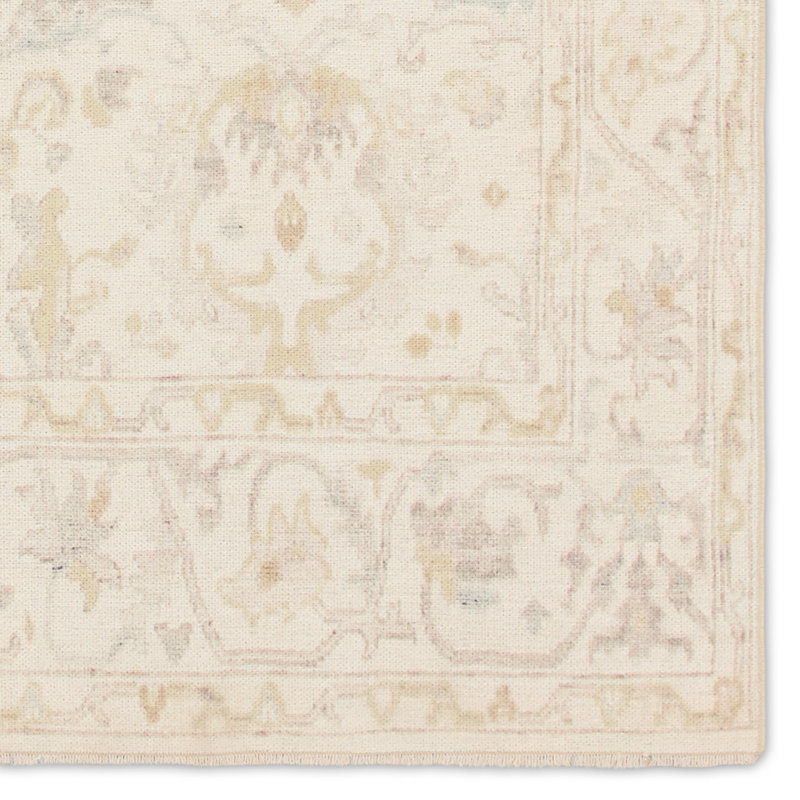 Tapis blanc de style rétro, Tapis de couloir 2 pi 6 po x 8 pi