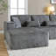 Canapé modulaire en velours côtelé avec méridienne Boneless-59612442