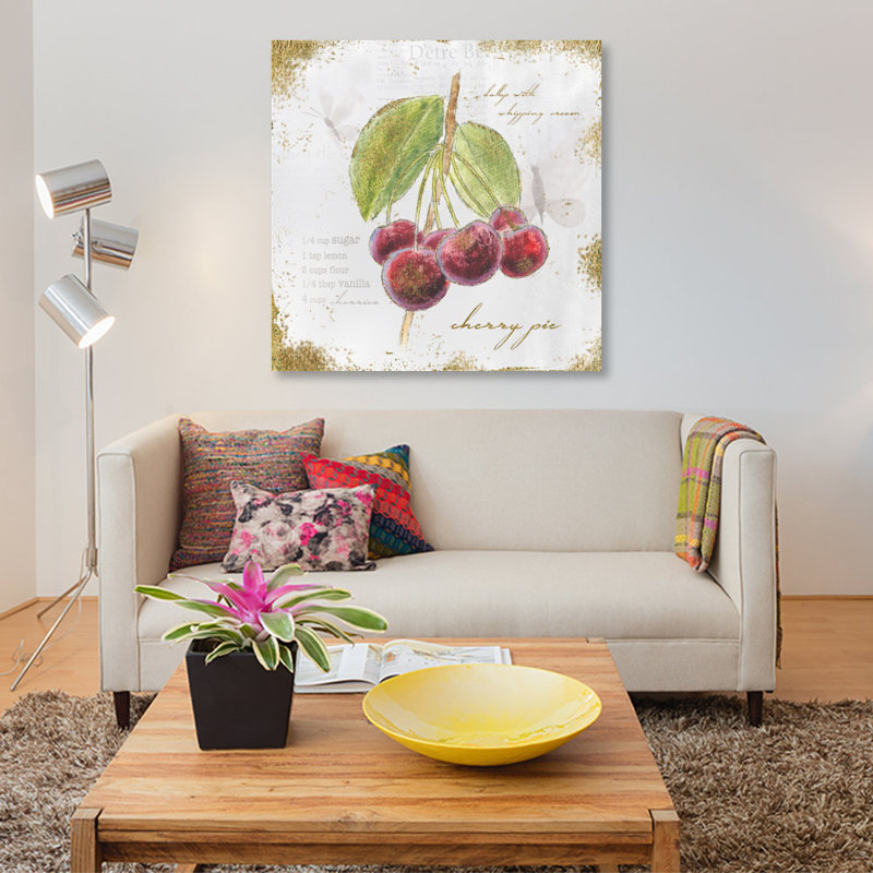 « jardin trésors iv », impression sur toile, H 12 po x l 12 po x P 0,75 po, Toile tendue, Pas de tapis