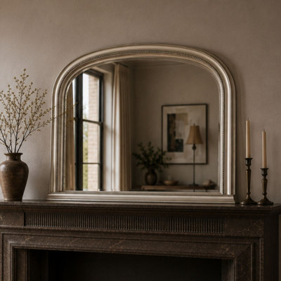 Burcham Arched Overmantle Wall Mounted Accent Mirror