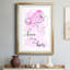 «Love is in the cheveux», reproduction d'art textuel sur papier encadré-1322184267-1322184264