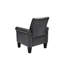 Fauteuil en cuir Pu à usage quotidien - gris foncé, salon, chambre à coucher, siège spacieux