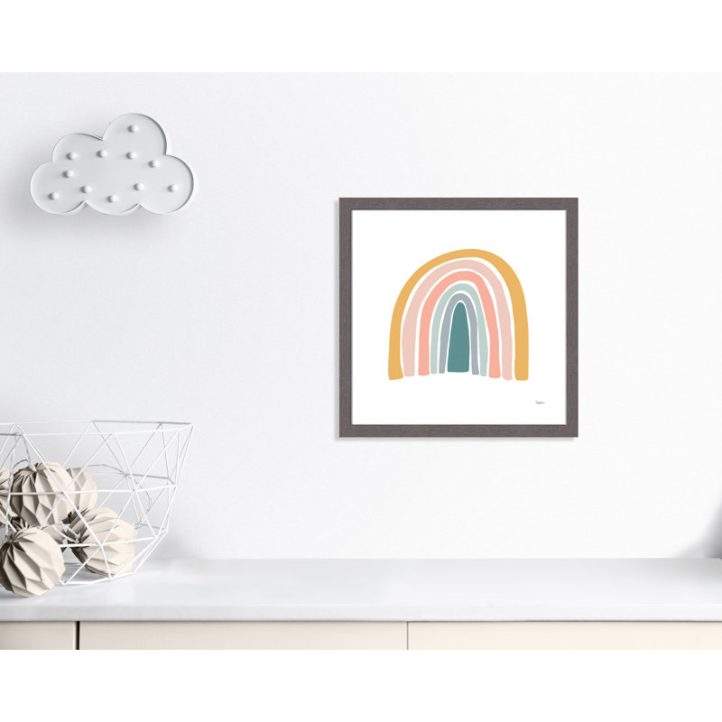 Décoration murale pour enfants, H 22,5 po x l 22,5 po x P 0,63 po, Encadrement fil du bois gris