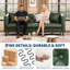 Canapé Chesterfield de 81 po en cuir de style Mid-Century à 3 places avec dossier capitonné -190184067