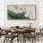 Faux Texture Abstract Green Minimalist Modern Artwork - Extra Large Framed Wall Art Canvas Print-111695675-100937182