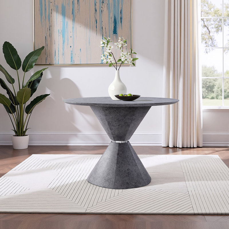 Dining Table, Faux Concrete