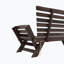 Lit de jour simple en bois massif