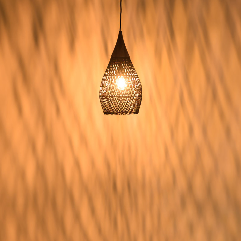 Amania 1 - Light Pendant, 47cm H x 25cm W, Black