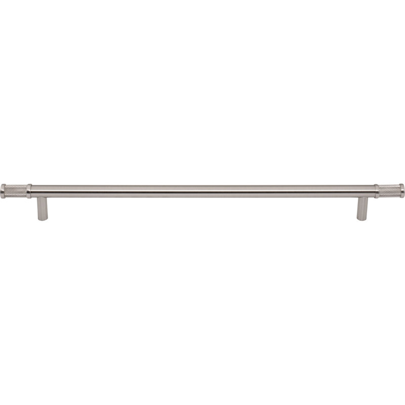 Burnham Bar Pull, Brushed Satin Nickel, 12" Center To Center
