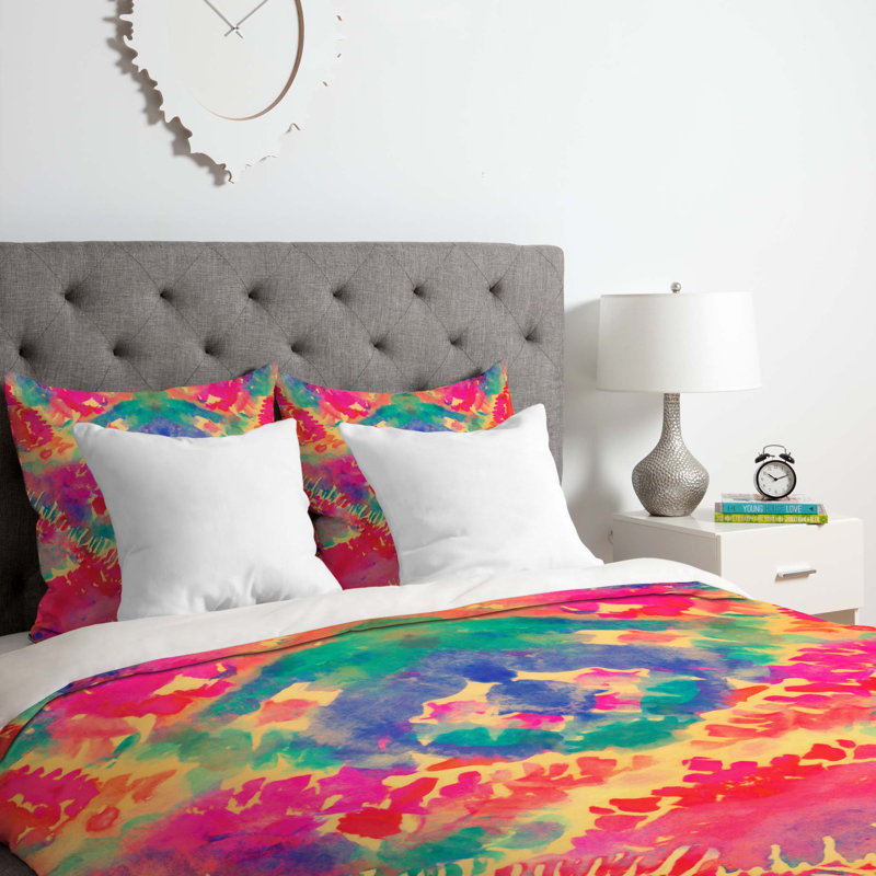 Rebecca Allen Polyester Abstract Duvet Cover, Twin/Twin XL Duvet Cover + 1 Standard Sham