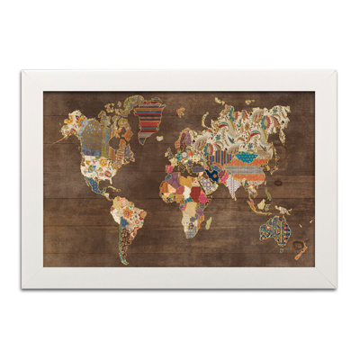 « pattern world map », impression