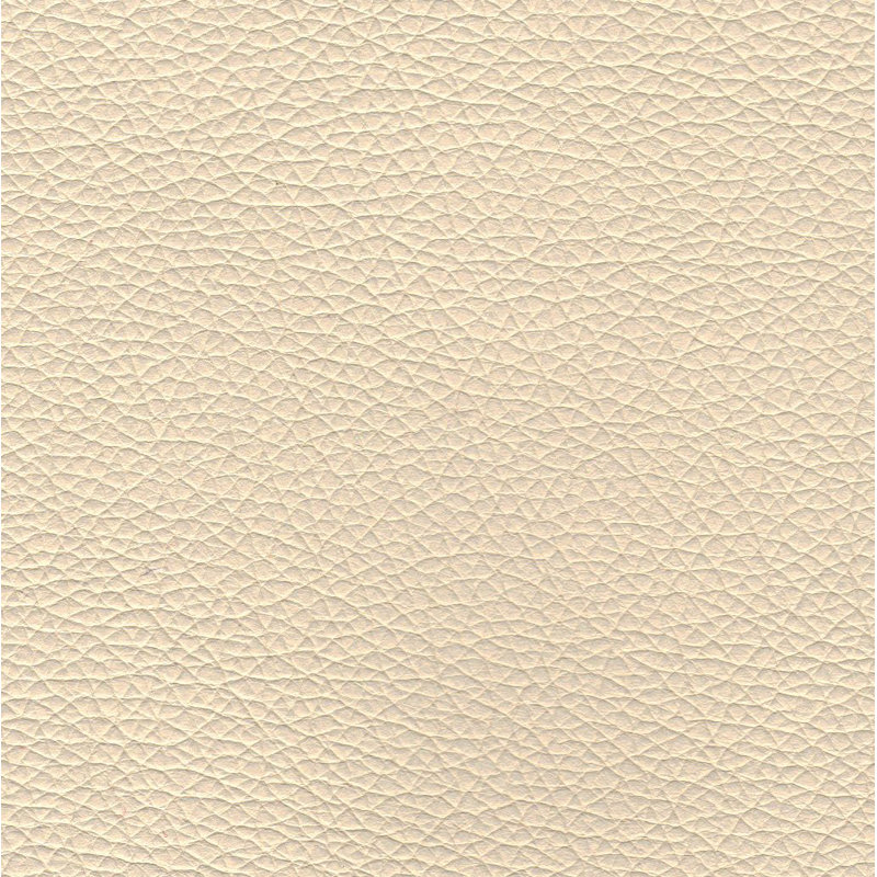 Chaise d'appoint Aria, Similicuir crème en microfibres de polyester et d, Noyer
