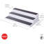 2555 0188 Organisateur d'armoires de cuisine anti-dérapant à 3 niveaux pour garde-manger