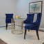Chaise à oreilles Elegant Blue 21 po avec rembourrage en mousse-929435152-864935551