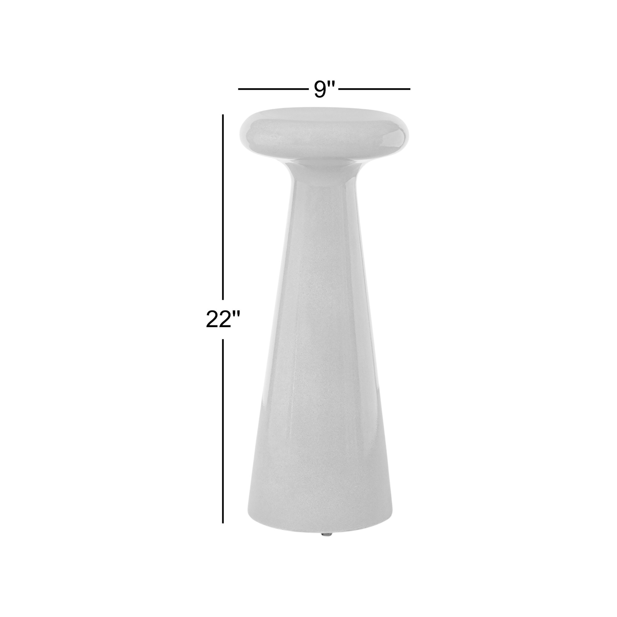 Rochel End Table-Smooth Slate Concrete