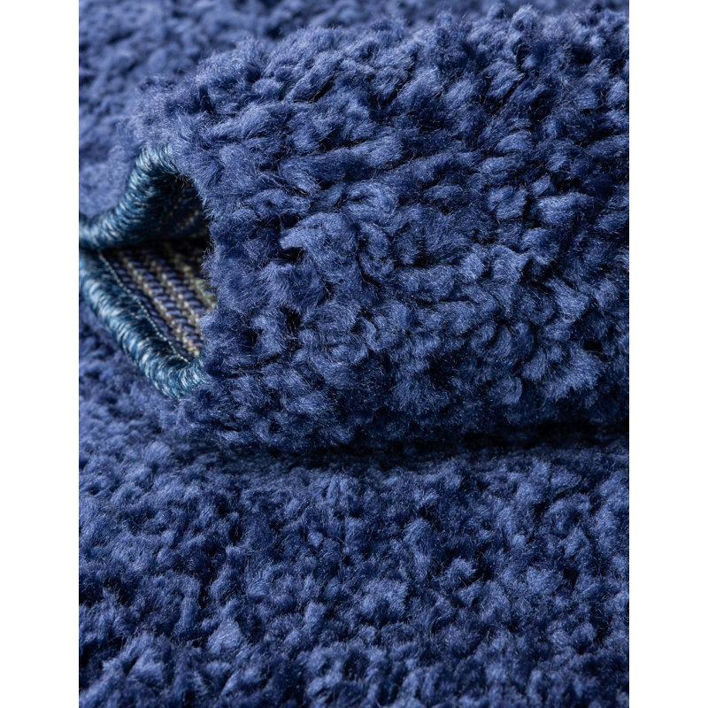 Tapis bleu marine Zuniga, Marine, Rectangle 9' x 12'