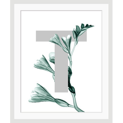 Letter T - Single Picture Frame Print