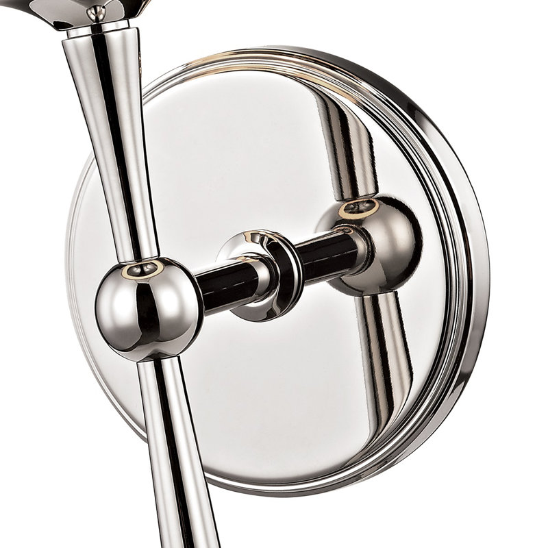 Islip 1 Light Armed Sconce, Polished Nickel