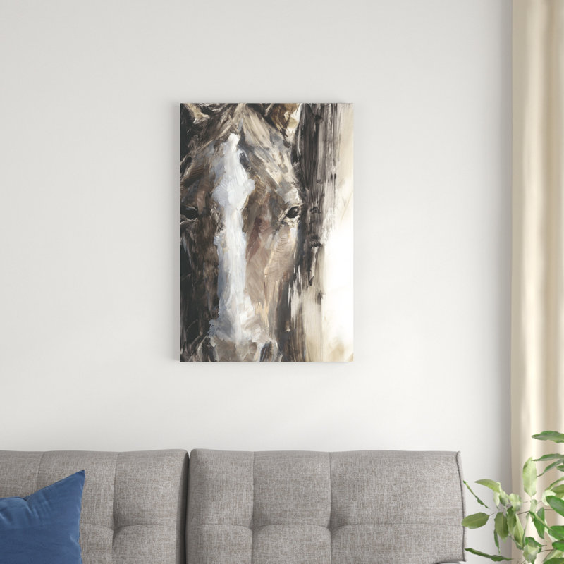 " Cropped Equine Study II " by Ethan Harper Painting Print, 30" H x 20" W  