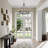 Adriana 6-Light Dimmable Steel Wagon Wheel Chandelier with Sloped Ceiling Adapter-2082928508