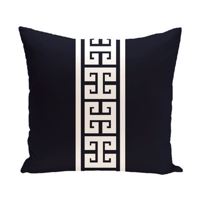 Nautical Nights Geometric Reversible Throw Pillow