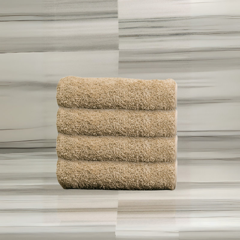 Essuie-mains à passepoil Hammam, Beige
