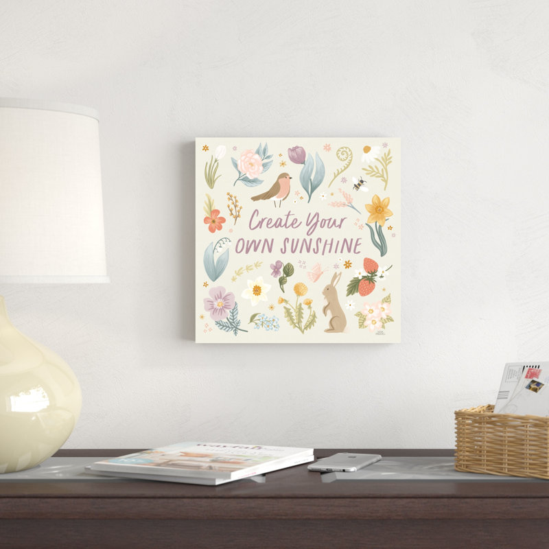 Jardin printanier III, H 12 po x l 12 po