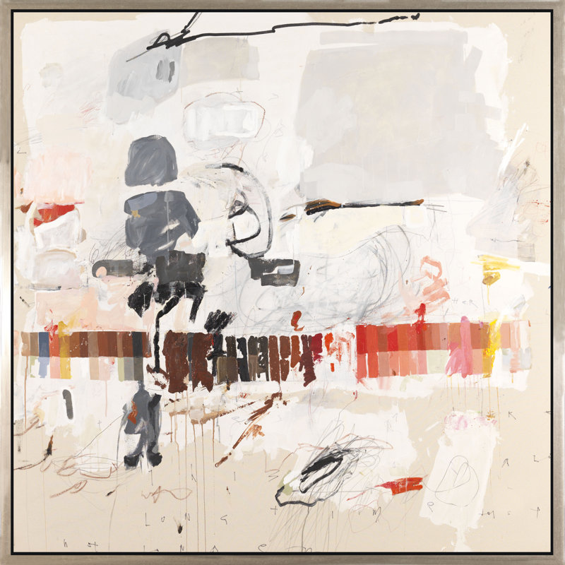 «Unwritten Word», peinture sur toile à cadre flottant
