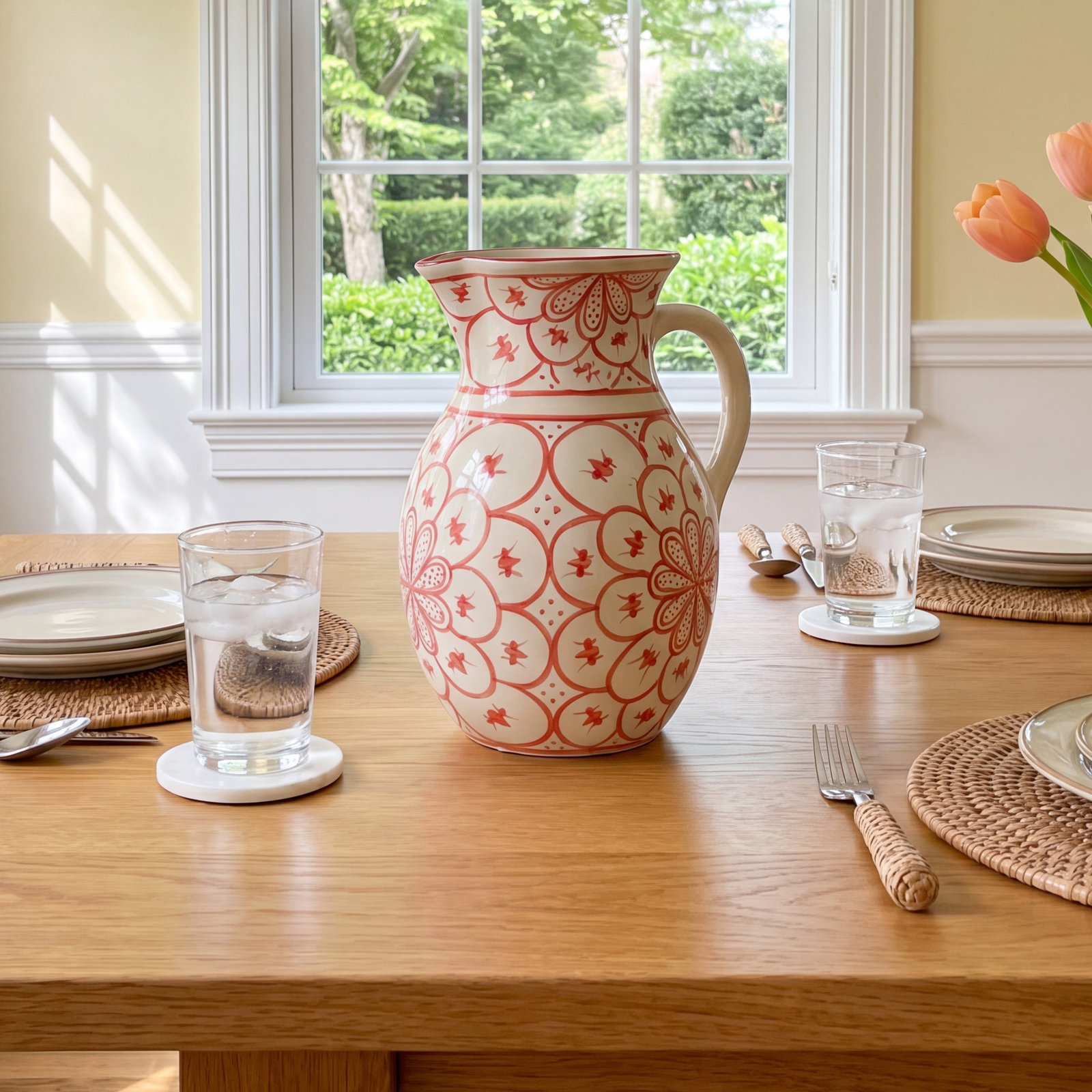 Maisel Ceramic Pitcher, Orange
