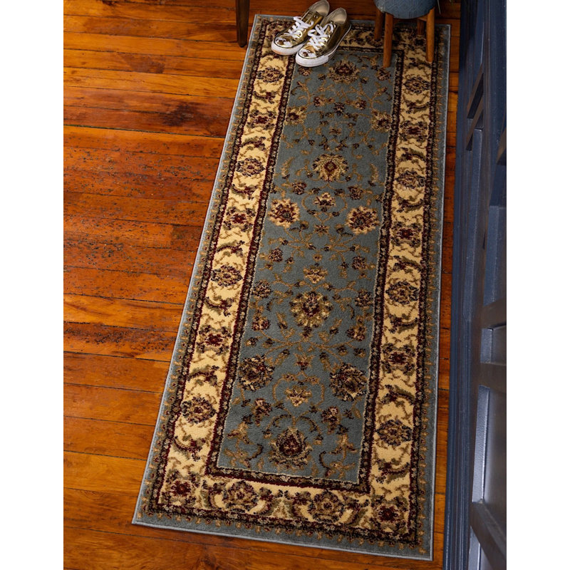 Tapis à motif oriental ciel Odyssey, Tapis de couloir 2 pi 7 po x 10 pi