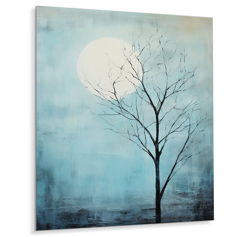 «Blue Moon Tranquility» sur métal, H 32 po x l 24 po x P 1 po
