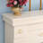 White Manufactured Wood Freestanding Fireplace