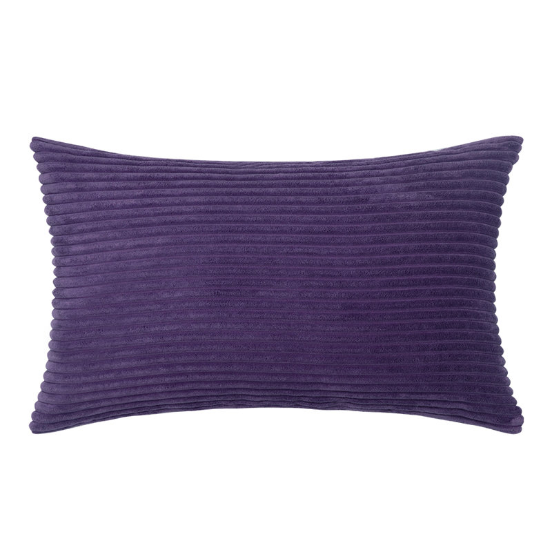 Coussin rayé, Mauve