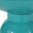 Large Outdoor Metal Table, Modern Style With Central Pedestal, Powder-Coated Iron, Teal Color, No Assembly Needed, 15.00W X 15.00D 20.75H Accent Table - Large, Minimalist Stable Iron Frame, Assembly,-871556426