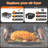 26QT/26L 6 Slice Extra Large Air Fryer Toaster Oven Combo, Convection Countertop Oven, Oil-Free Fry, Roast, Bake, Broil, Stainless Steel with Accessories